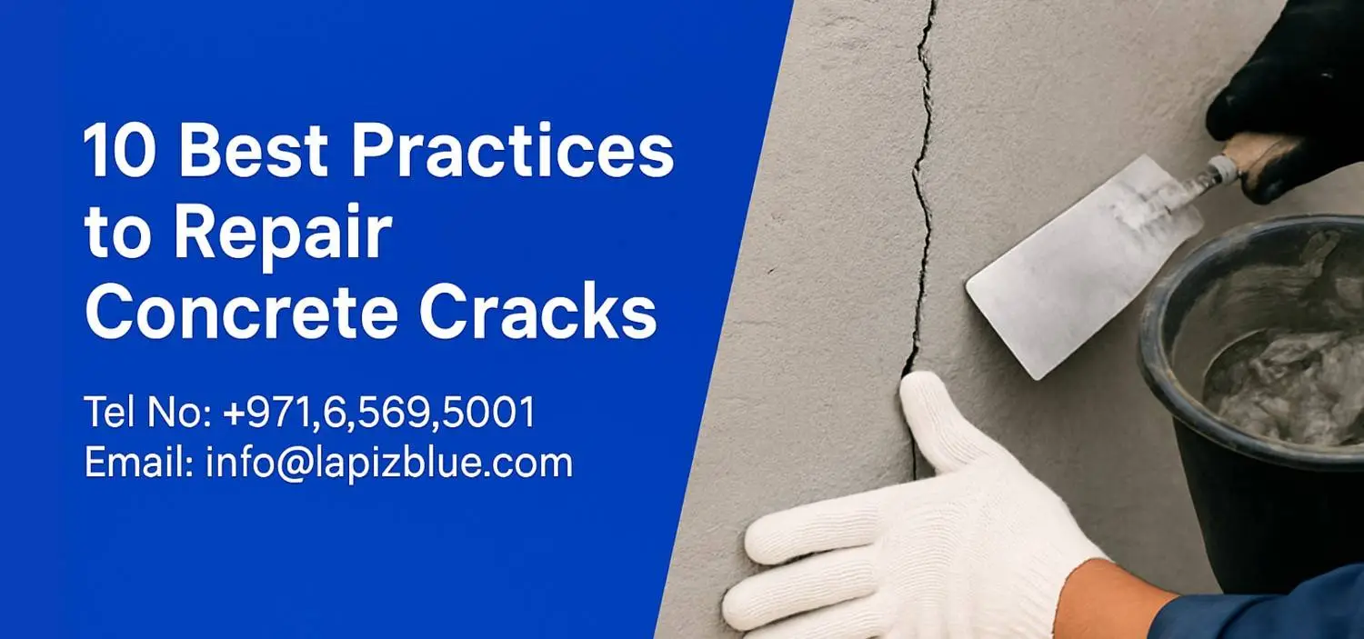 best practices to repair concrete cracks