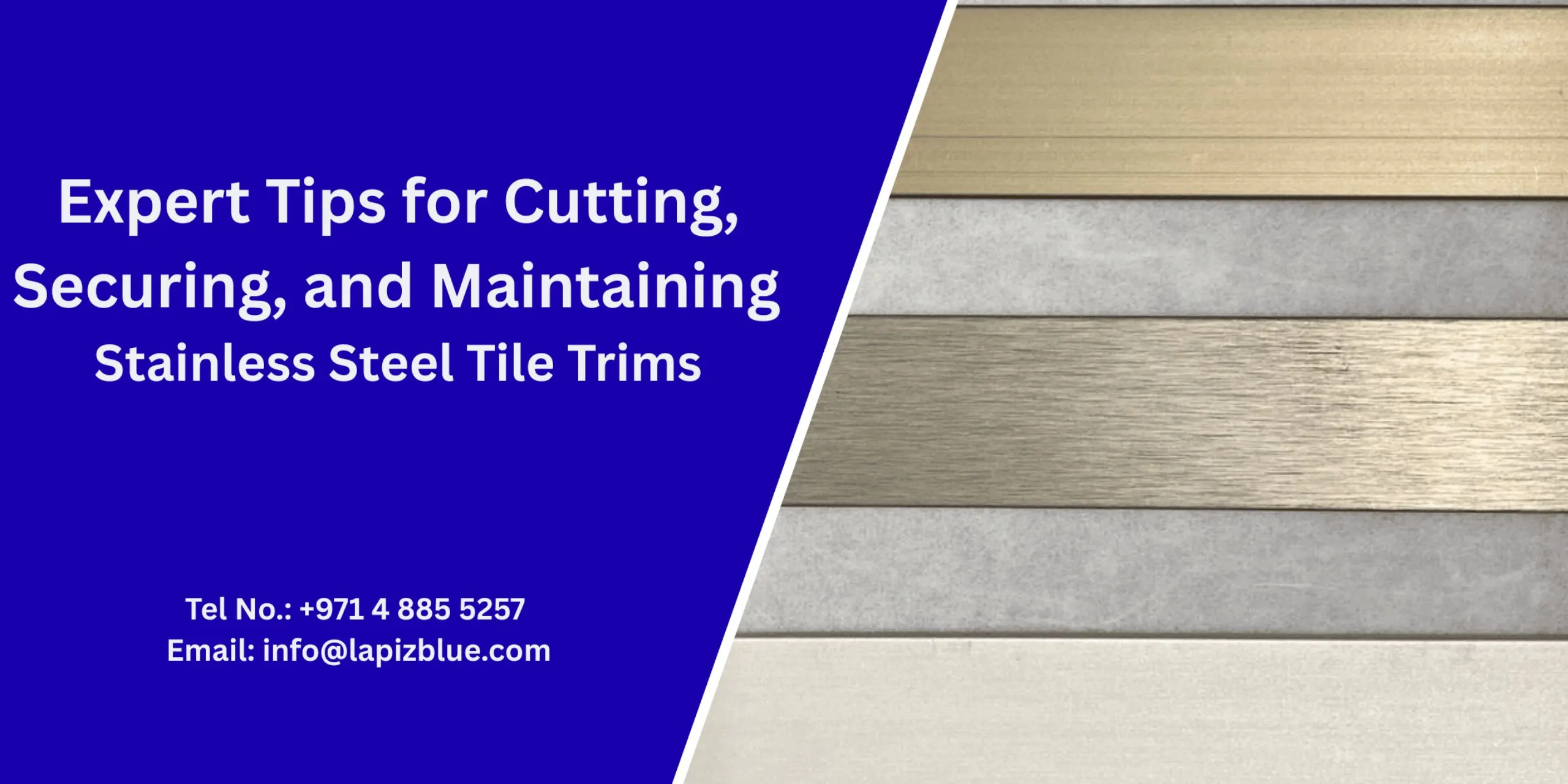 tips for maintain stainless steel tile trims