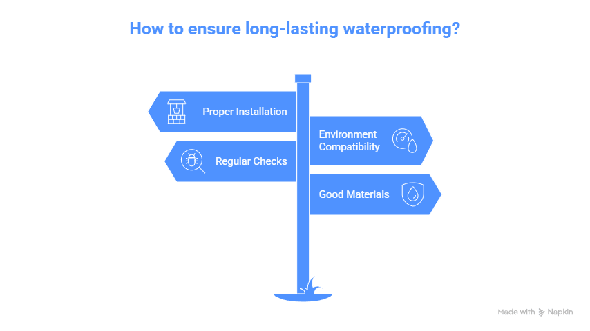 how to ensure long lasting waterproofing